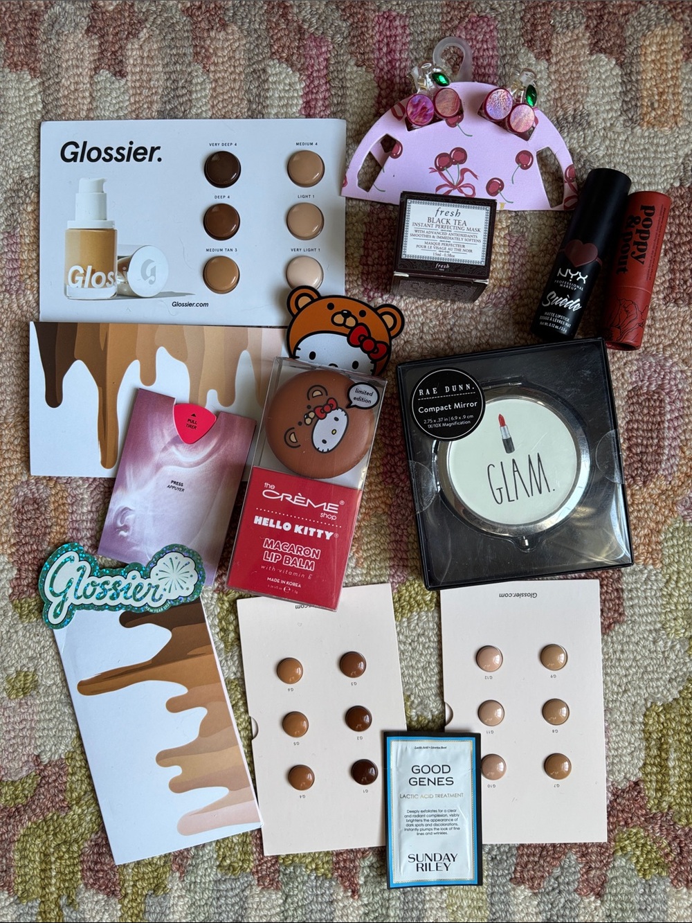 15-pc Glossier, Crème Shop, NYX, Rae Dunn, Fresh, Piper K, Poppy & Pout NWT